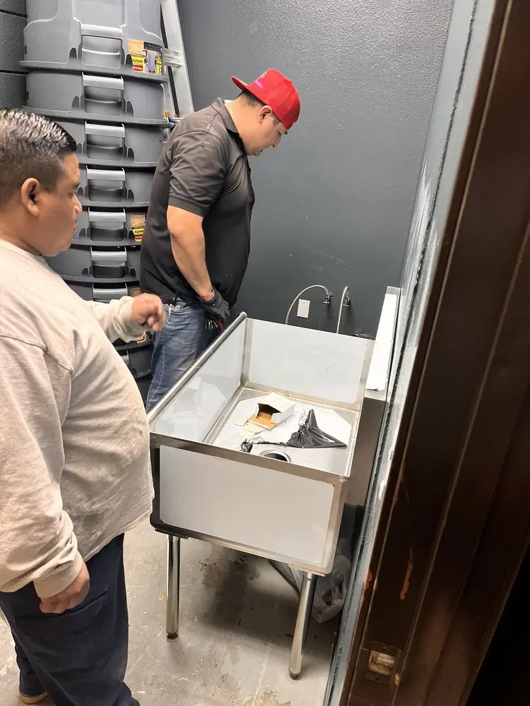 Commercial plumbing and sink installation in New Market
